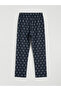 Giyçık Store Den Navy Blue Regular Fit Snoopy Printed Men's Pajama Set - 5