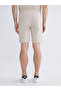 Beige Standard Fit Men's Shorts - 7