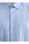 Regular Fit Striped Poplin Men's Shirt - 3