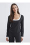 Esvab • Modern & Distinctive Square Collar Women's Pajama Set - 2