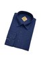 Classic Wide Cut Panel Patterned Cotton Long Sleeve Men's Shirt - 3