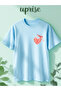 Heart Key Printed Cotton Oversize T-Shirt