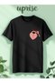 Heart Key Printed Cotton Oversize T-Shirt