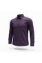 Classic Wide Cut Panel Patterned Cotton Long Sleeve Men's Shirt - 2
