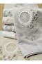 Bamboo Nile 3D Embroidered 70% Bamboo 30% Cotton 6-Piece 50X90 cm Hand and Face Towels - 4