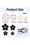 8 Pcs Car Vent Flower Clips, White & Black Daisy Air Freshener Vent Clips with 4 Sizes, Car Interior - 4