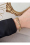 Flow Bracelet Steel Gold Minimal Women's Bracelet - 6