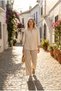 Genuine Leather Beige Suede Comfortable and Stylish Women's Sandals - Elegance Is Always with You - 5