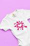 Organic 100% Cotton My Little Heart Printed Short Sleeve Snap Fastener Baby Bodysuit