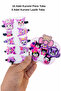 Girl's Kuromi Buckle - Buckle Set (10 Pcs Clips - 5 Pcs Rubber Buckles)