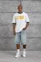 Men's T-Shirt Yaka C7Er Green Oversize Printed Crew Neck Cotton - 2