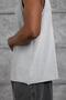 Men's T-Shirt Washable Tank Top Gray Oversize Crew Neck Cotton - 4