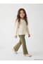 Giyçık Store Ecru Heart Printed Girls' Blouse and Leggings Pants