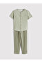 Ecru Hakim Collar Striped Boys' Shirt and Pants - 2