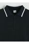 Black polo collar boy's knit sweater from gulis gi̇yi̇m - 2