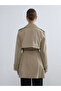 Double Breasted Collar Women's Trench Coat - 5