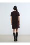 Özmarka New Season Crew Neck Stone Mini Knitwear Dress - 4