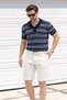 V-Neck Knitwear Men's Cotton T-Shirt - 5