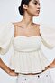 Off-the-shoulder peplum top