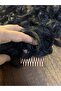Black Ready-To-Wear Bun Clip, Wavy Voluminous Ponytail, Snap-On Bun Accessory - 3