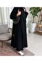 عبايه ورد قماش سيراميك ناعمه