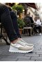 Ba0246 Cream Lace-Up High White Sole Casual Men's Shoes - 5