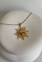 Gold Color Sun Pendant (45 cm) - 4