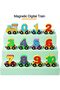 Magnetic Wooden Alphabet & Number Train Blocks Set - 2