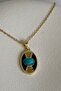Gold Color Sun Pendant (45 cm) - 4