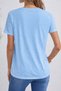 Mix Printed Women's V-Neck Relaxed Fit Full-Fit T-Shirt - 2