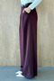 Arda Palazzo Belted Trousers Plum - 4