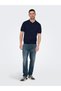 Men's Navy Blue Polo T-Shirt (22022219-Dn) - 2