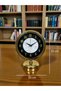 Marble Shine Gold 25 X 20 cm Metal Table Clock - 4