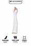 White Fingerless Women's Sleeveless Lycra Combed Cotton Hijab Prayer Dress - 2