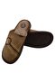 Men's Tan Orthopedic Home Slippers – Embroidered Casual Home Slippers - 6