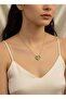 Steel Necklace with Black Stone Tree of Life Figure