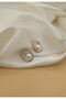 Premium Xuping Steel Earrings with Zircon Stone and Pearl-Gold Model - 4