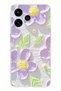 Oppo Reno 15 - Reno 15F Compatible Purple Daisies Watercolor Printed Silicone Case