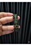 8 mm Moldavite Stone Bracelet - Double Row Special Hand Knitted Design (17-20 cm) - 3