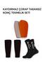 Adult Shin Guard Calf Protector Socks Football Shin Guard Anti-Slip Socks with Silicone Soles - 2