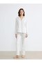 Lcw Dream Ecru Shirt Collar Floral Women's Pajama Set - 2