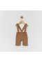 Baby Boy Knitwear Salopet Set - Stylish 3-Piece Combination with Bow Tie (0-12 Months) - 4