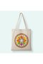 Mandala Flower Paintable Bag Set with Acrylic Paints - DIY Design Your Own Bag - Painting Activity - 3