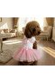 Cat Dog Tutu Dress with Bow Detail