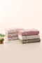 Nurpak Nazenin 100% Cotton 3D Embroidered Hand Towel |   Set of 6 |   50X90 cm |   Stylish and Absorbent |   Elegant Design