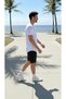 Men's Summer Cotton Sports Set - ONE Printed T-Shirt and Shorts Set - 2