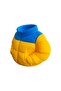 Yellow Blue Inflatable Coat Design Pen Holder - 3