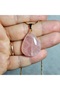Pink Quartz Natural Stone Necklace - 3 - (Handmade Design Products) - 4
