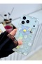 Flexible Silicone Case with a Blue Floral Design and a Handle, Compatible with iPhone 17 Pro Max/18 Pro Max. - 3