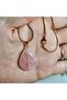 Pink Quartz Natural Stone Necklace - 3 - (Handmade Design Products) - 3